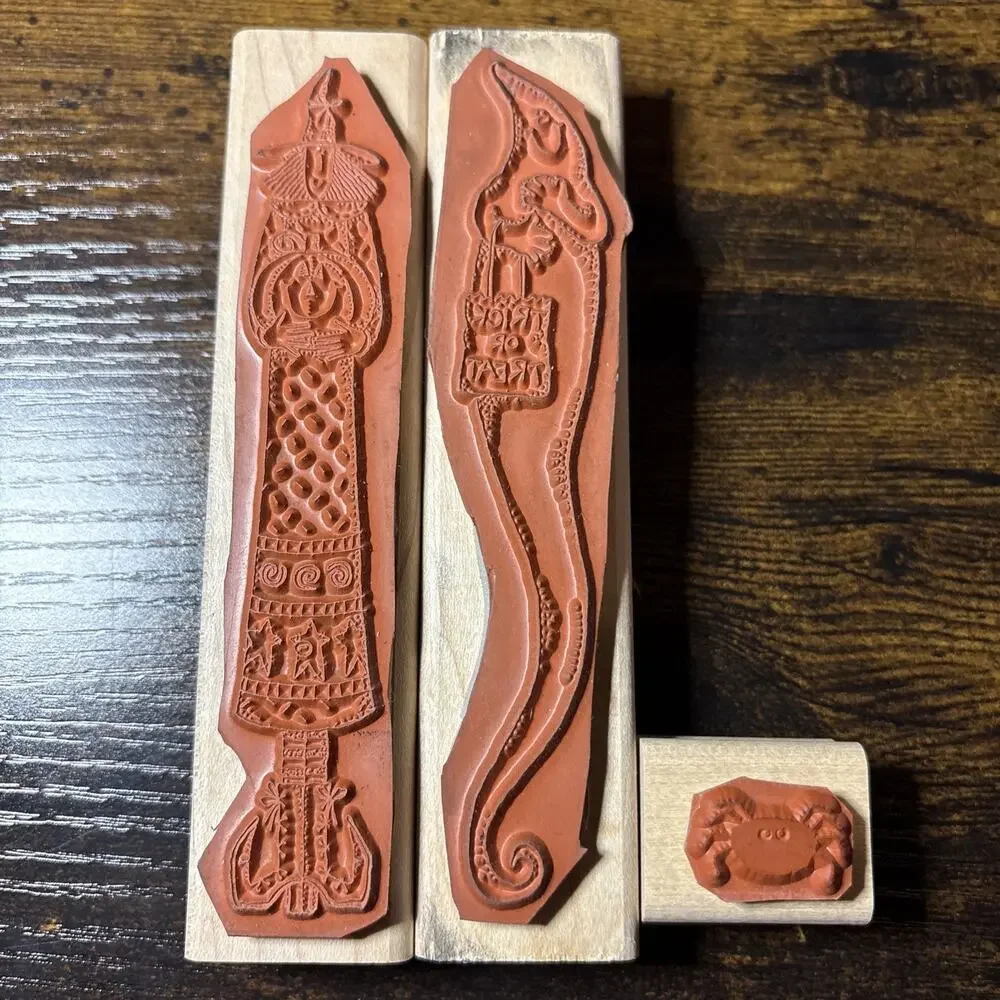 1998 Stampin Up Tall Halloween Witch And Ghost Plus 1992 Spider
